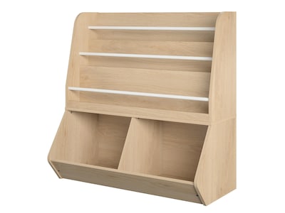 Ameriwood Tyler 36"H 5-Shelf Bookcase, Blonde Oak Particle Board (4947847COM)