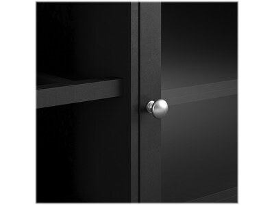 Ameriwood Tuxedo 34.9" Bar Cabinet with 7 Shelves, Black (3969872COM)