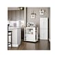 Ameriwood Williams 12-Shelf Particle Board Kitchen Cart, White (5276817COM)