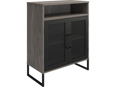 Ameriwood Purdue 30 Storage Cabinet with 3 Shelves, Gray Oak (3558917COM)