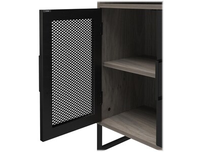 Ameriwood Purdue 30" Storage Cabinet with 3 Shelves, Gray Oak (3558917COM)