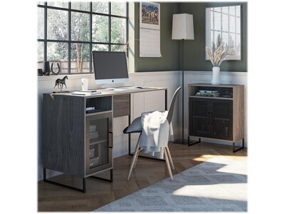 Ameriwood Purdue 30" Storage Cabinet with 3 Shelves, Gray Oak (3558917COM)