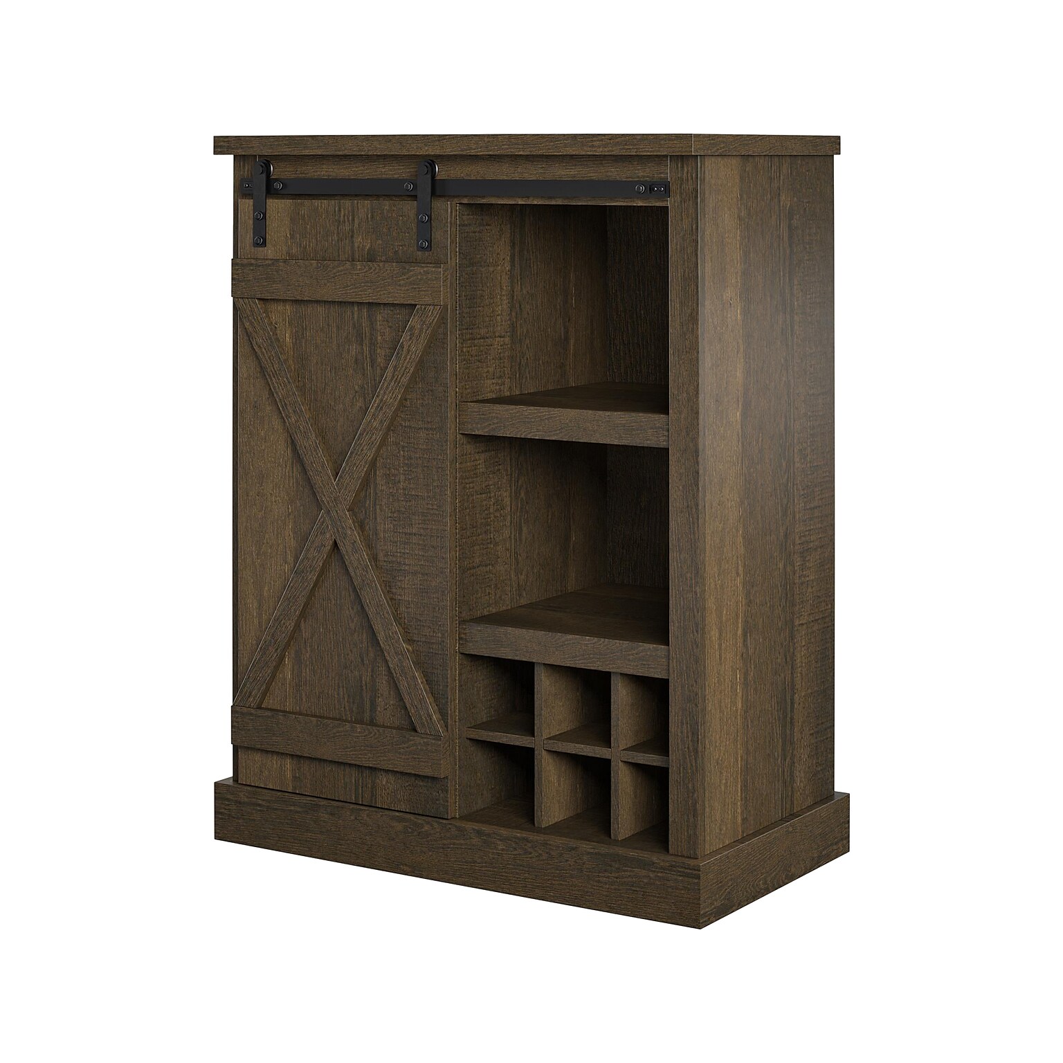 Ameriwood Knox County 36 Bar Cabinet with 4 Shelves, Oak Brown (3389903COM)