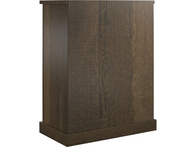 Ameriwood Knox County 36" Bar Cabinet with 4 Shelves, Oak Brown (3389903COM)