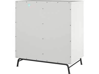 Ameriwood Melbourne 36.5" Bar Cabinet with 3 Shelves, White (3593013COM)