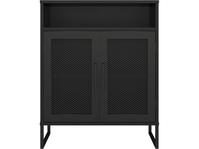 Ameriwood Purdue 30" Storage Cabinet with 3 Shelves, Black Oak (3558335COM)