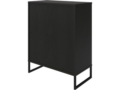Ameriwood Purdue 30" Storage Cabinet with 3 Shelves, Black Oak (3558335COM)