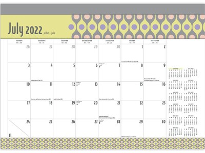 2022-2023 Plato Vintage Funk 10 x 14 Monthly Desk Pad Calendar (9781975450298)