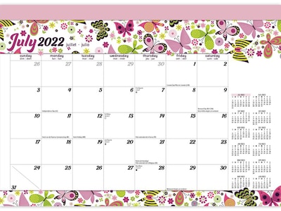 2022-2023 Plato Spring Awakening 10 x 14 Monthly Desk Pad Calendar (9781975450304)