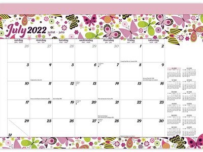 2022-2023 Plato Spring Awakening 10 x 14 Monthly Desk Pad Calendar (9781975450304)