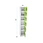 AdirOffice 72'' 6-Tier Key Lock Green Steel Storage Locker, 2/Pack (629-206-GRN-2PK)