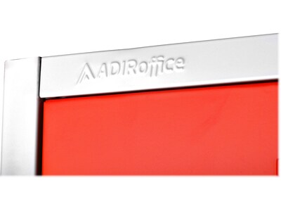 AdirOffice 72'' 6-Tier Key Lock Red Steel Storage Locker, 2/Pack (629-206-RED-2PK)