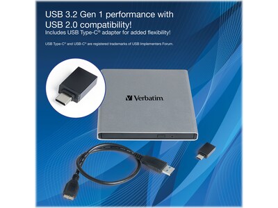 Verbatim External USB 3.2 All-in-One Optical Writer (71094)