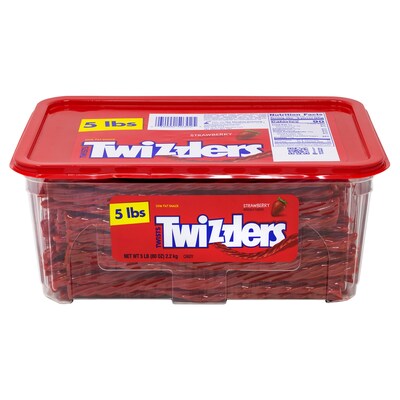 Twizzlers Strawberry Twists Licorice, 5 lbs. (220-02005)