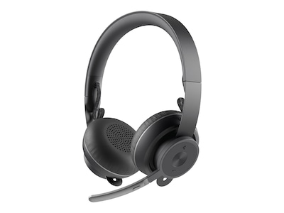 Logitech Zone Wireless Plus Active Noise Canceling Bluetooth On Ear Mobile Headset, Black (981-000858)