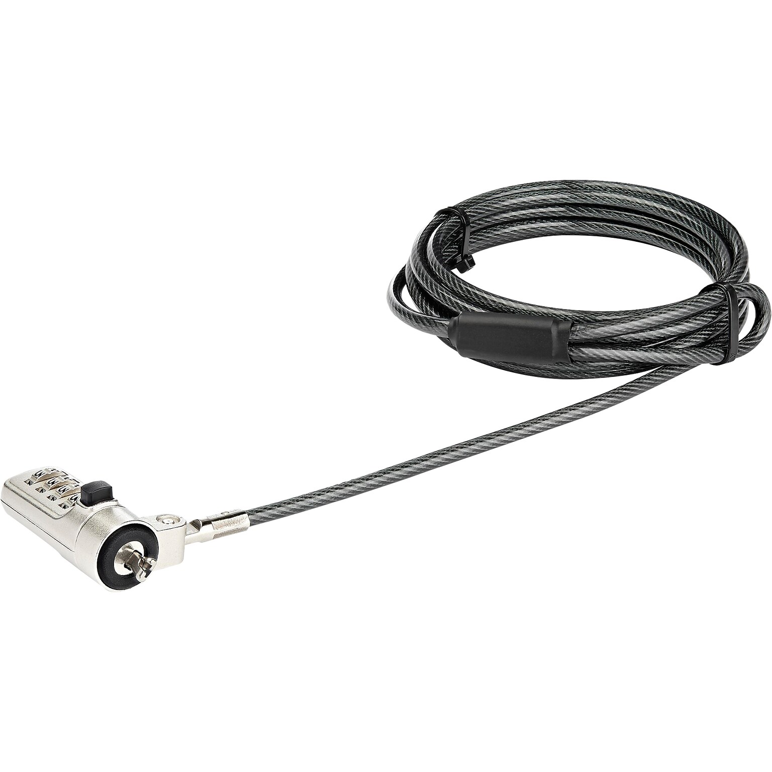 StarTech Combination Laptop Cable Lock, 6.5 ft. (LTLOCKNBL)