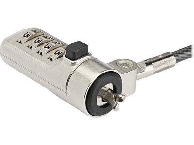 StarTech Combination Laptop Cable Lock, 6.5 ft. (LTLOCKNBL)