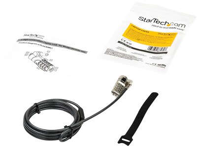 StarTech Combination Laptop Cable Lock, 6.5 ft. (LTLOCKNBL)
