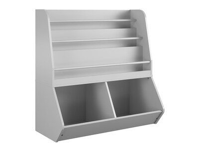 Ameriwood Tyler 36H 5-Shelf Bookcase, Dove Gray Particle Board (4947412COM)