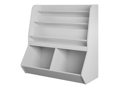 Ameriwood Tyler 36"H 5-Shelf Bookcase, Dove Gray Particle Board (4947412COM)