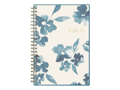 2022-2023 Blue Sky Bakah Blue 5 x 8 Academic Weekly & Monthly Planner, White (131969-A23)
