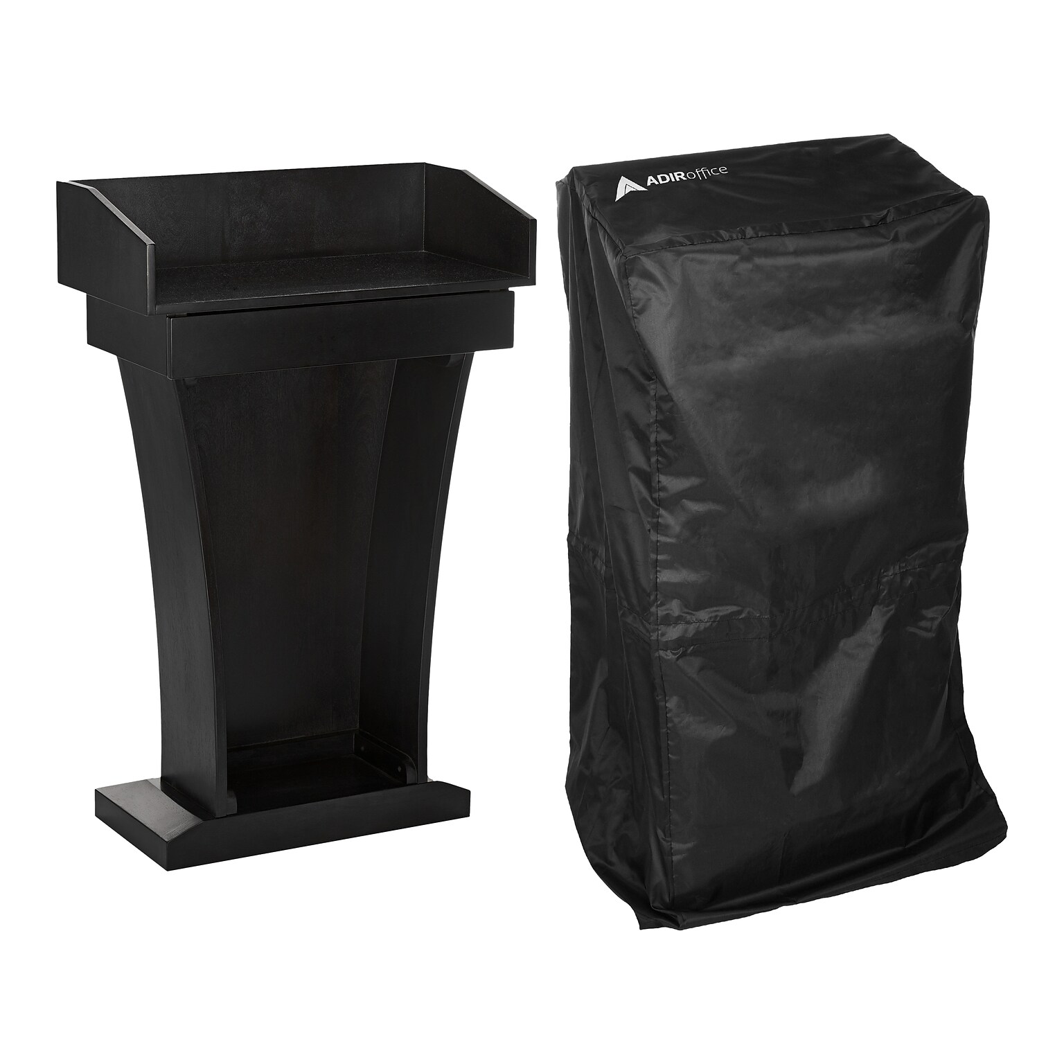 AdirOffice 43.3 Podium Lectern, Black (661-012-BLK-PKG)