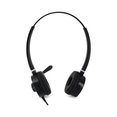 Spracht Wired Noise Canceling Stereo On Ear Computer Headset, Black (HS-WD-USB-2)