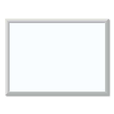U Brands Melamine Dry Erase Whiteboard, Silver Aluminum Frame, 23 x 17 (00030AANNN)