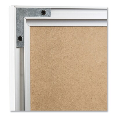 U Brands Melamine Dry Erase Whiteboard, Silver Aluminum Frame, 23" x 17" (00030AANNN)