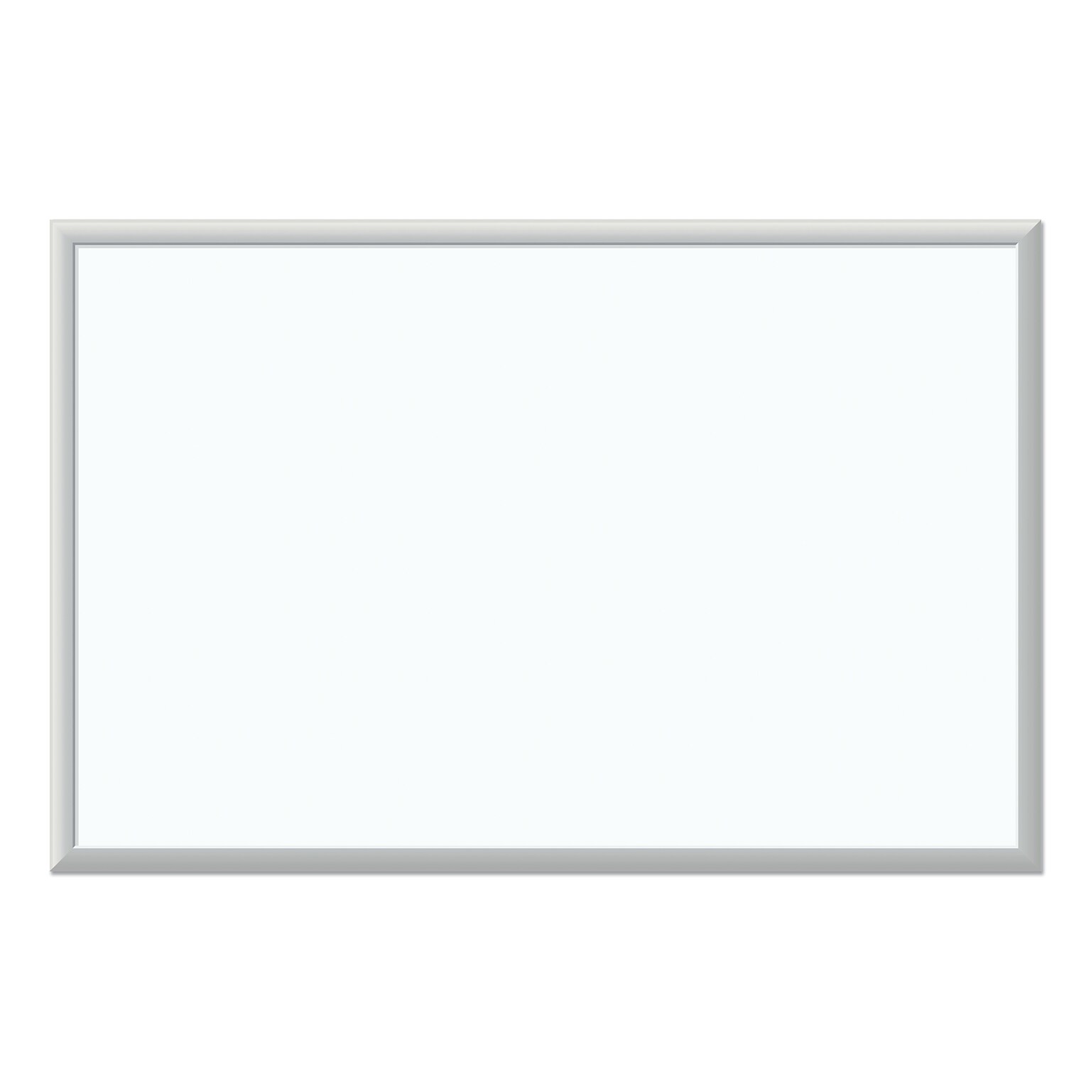 U Brands Melamine Dry Erase Whiteboard, Silver Aluminum Frame, 3 x 2 (00031AANNN)