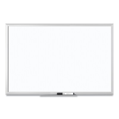 U Brands Melamine Dry Erase Whiteboard, Silver Aluminum Frame, 3 x 2 (00031AANNN)