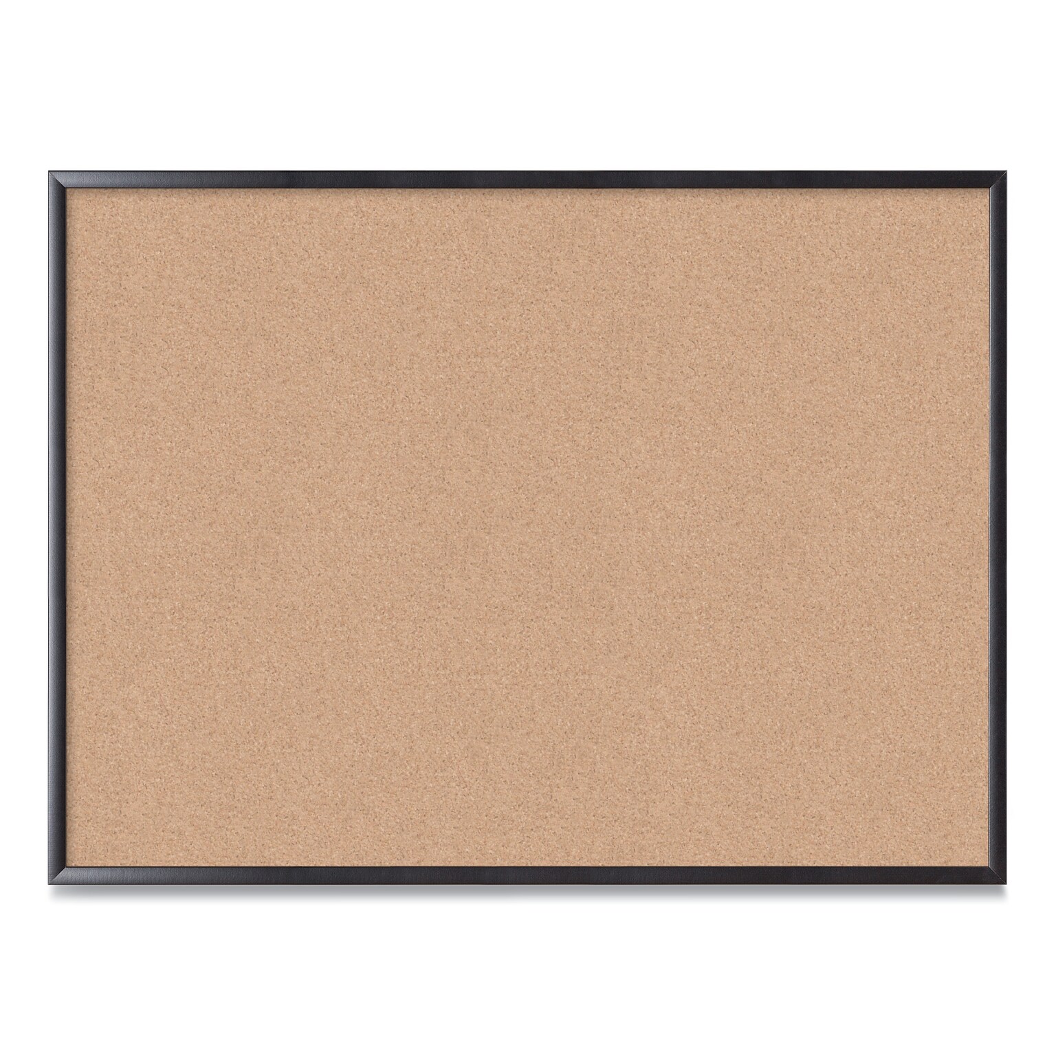 U Brands Cork Bulletin Board, 48 x 36, Natural Surface, Black Frame (2876U00-01)
