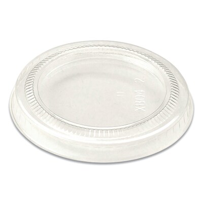 World Centric PLA Fiber Cup Lid, 2.6, Clear, 2,000/Carton (WORCPLCS2S)