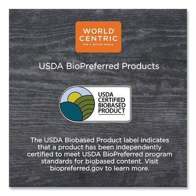 World Centric PLA Hot Cup Lid, 8 oz., White, 1,000/Carton (WORCULCS8)