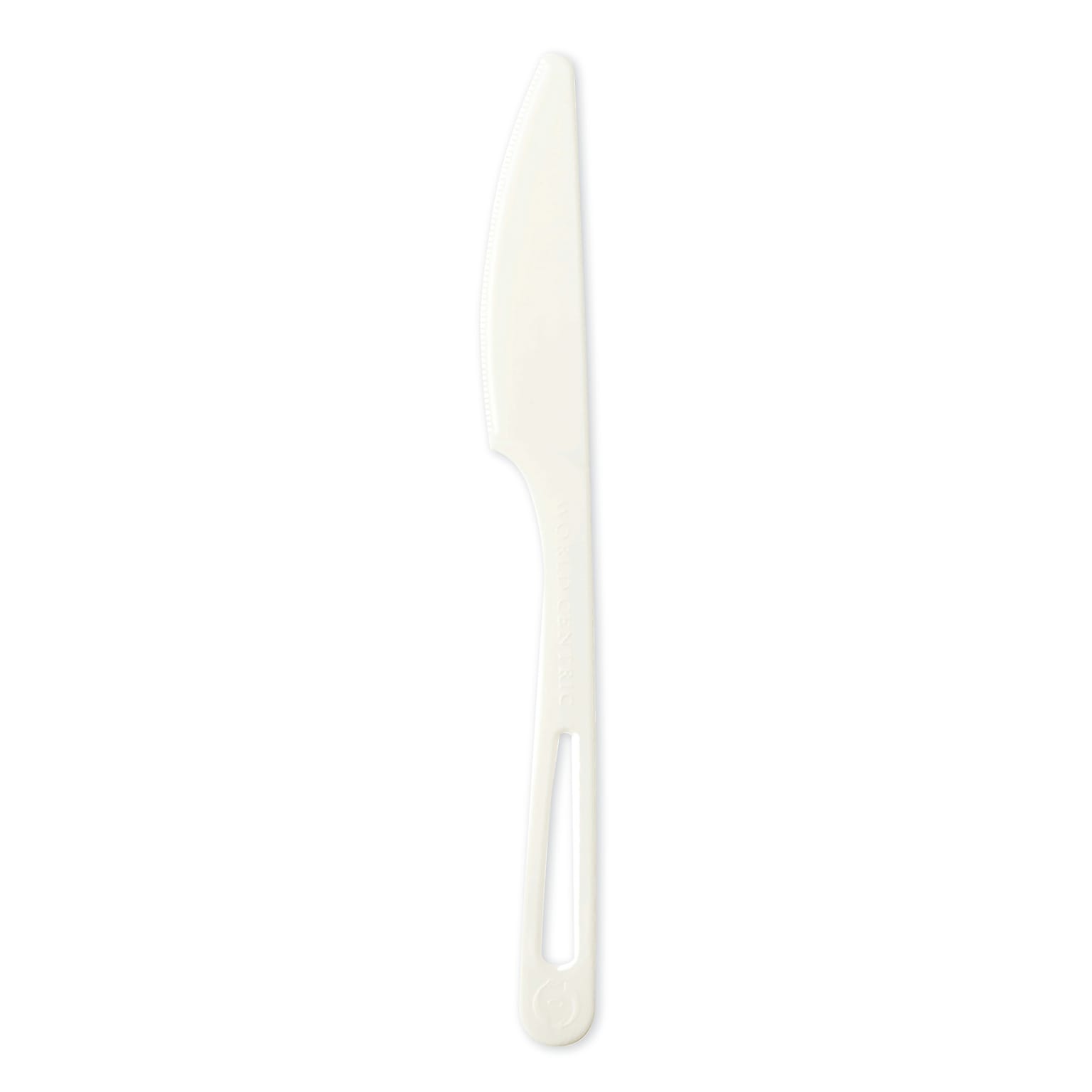 World Centric TPLA Compostable Knife, White, 1,000/Carton (WORKNPS6)