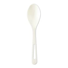 World Centric TPLA Compostable Spoon, White, 1,000/Carton (WORSPPS6)
