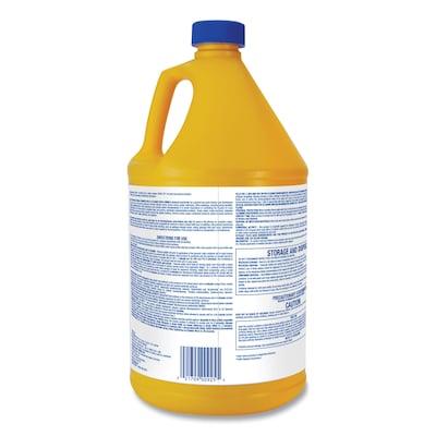 Zep Antibacterial Disinfectant and Cleaner, Lemon Scent, 1 Gallon, 4/Carton (ZPEZUBAC128CT)