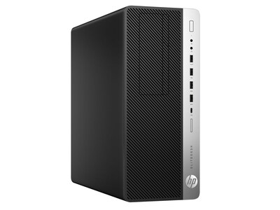 HP EliteDesk 800 G3 Refurbished Desktop Computer, Intel Core i5-6400T, 16GB Memory, 256GB SSD (2DR52