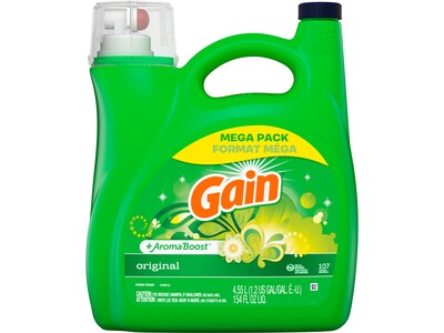 Gain + Aroma Boost HE Liquid Laundry Detergent, 107 Loads, 154 oz. (77273)