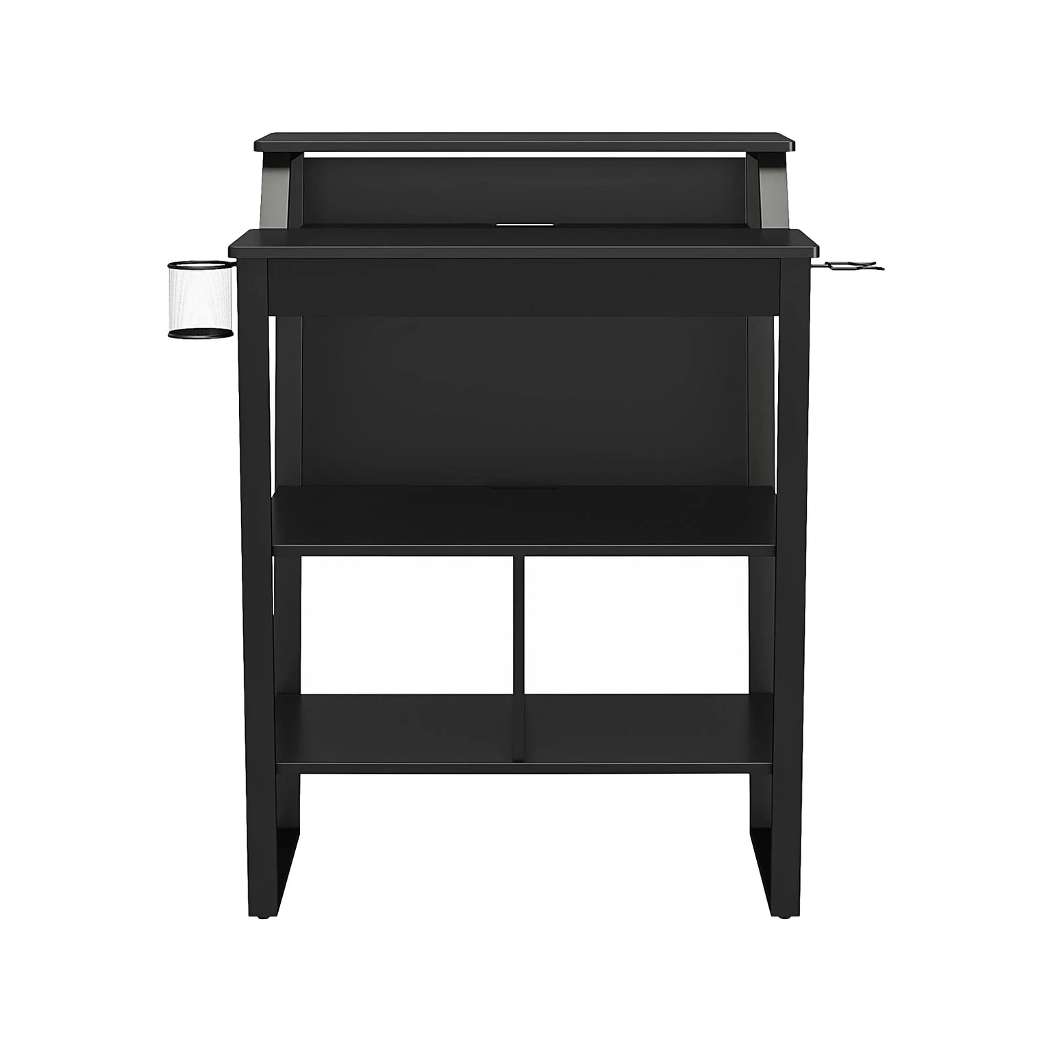 NTense Genesis 40H x 30W Standing Gaming Desk, Black (7031872COM)