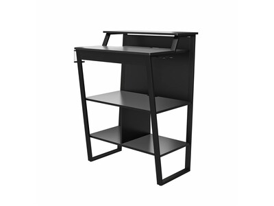 NTense Genesis 40"H x 30"W Standing Gaming Desk, Black (7031872COM)