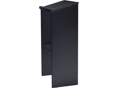 AdirOffice 45.8" Podium Lectern, with Cover Black (661-01-BLK)