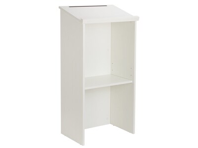 AdirOffice 45.8 Podium Lectern with Cover, Silver Grain (661-01-SIL-PKG)