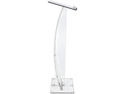 AdirOffice 47" Slanted Lectern with Cover, Clear (661-03-CLR)