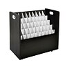 AdirOffice 50-Slot Roll File Cabinet, Mobile, White, 30, 2/Pack (626-BLK-2PK) (24528532)