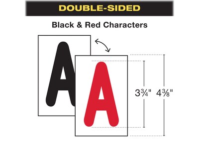 Excello Global Products Swinging Sign Letters, 4.38", 792/Pack (EGP-HD-0091-CS)
