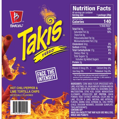 Takis Fuego, 1 oz, 46 Pack