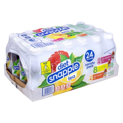 Diet Snapple Ice Tea Variety Pack, 20 oz., 24/Pack (220-02043)
