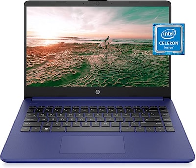 HP 14-dq0010nr 14" Laptop, Intel Celeron, 4GB Memory, 64 GB eMMC, Windows 10 (47X74UA#ABA)