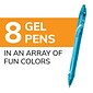 BIC Gel-ocity Quick Dry Retractable Gel Pens, Medium Point, Assorted Ink, 8/Pack (RGLCGAP81-AST)